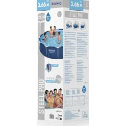 BESTWAY Steel Pro Frame Pool rund