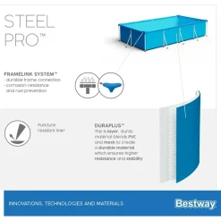BESTWAY Steel Pro Frame Pool 300 x 201 x 66 cm