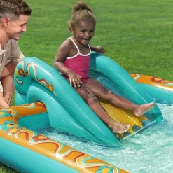 BESTWAY Wasserspielcenter Retro-Welt Wasserrutsche 193 x 152 x 74 cm (53164)