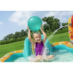 BESTWAY Wasserspielcenter Retro-Welt Wasserrutsche 193 x 152 x 74 cm (53164)