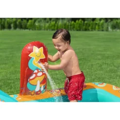 BESTWAY Wasserspielcenter Retro-Welt Wasserrutsche 193 x 152 x 74 cm (53164)