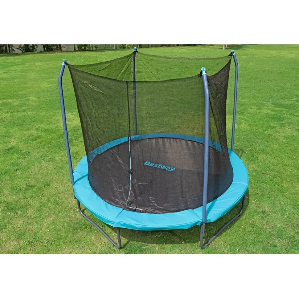BESTWAY Xtreme Air 305 x 255 cm inkl. Sicherheitsnetz Grün/Schwarz/Mehrfarbig