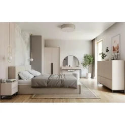 bettso Highboard 160 x 120,5 cm Beige