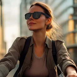 Bigben Connected BigBen Connected, Bluetooth Audio Smart Glasses 5.3 Open-Ear mit UV400 Polarisation, Schwarz - Schwarz