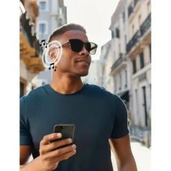 Bigben Connected BigBen Connected, Bluetooth Audio Smart Glasses 5.3 Open-Ear mit UV400 Polarisation, Schwarz - Schwarz
