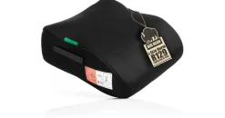 BigDean Kindersitzerhöhung nach neuster i-Size Norm R129 Schwarz Sitzerhöhung (135-150cm) Kinder Auto BigDean