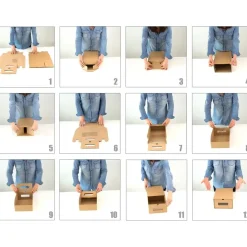 BigDean Schuhbox 20-tlg. braun