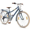 Bikestar Alu Kinderfahrrad 24 Zoll blau