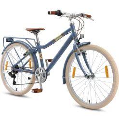 Bikestar Alu Kinderfahrrad 24 Zoll blau