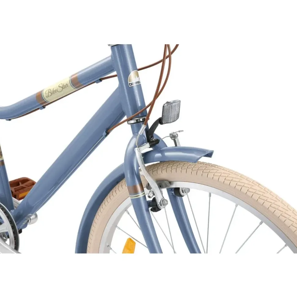 Bikestar Alu Kinderfahrrad 24 Zoll blau