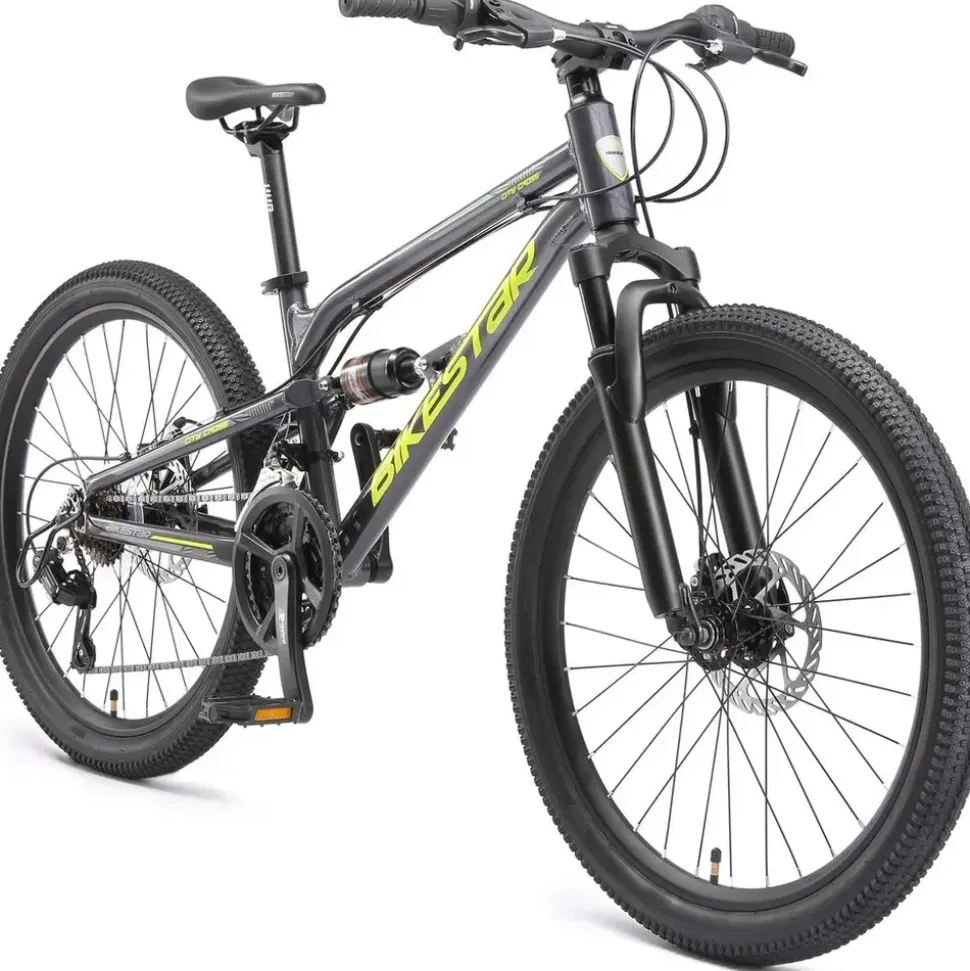 Bikestar MTB 24 Zoll RH 31 cm schwarz
