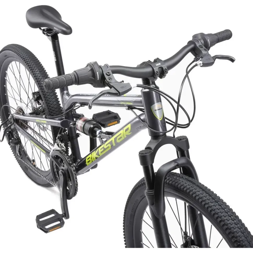Bikestar MTB 24 Zoll RH 31 cm schwarz