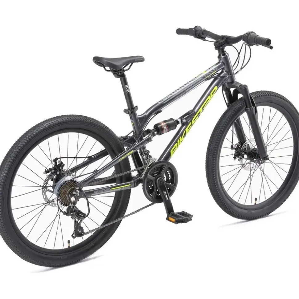 Bikestar MTB 24 Zoll RH 31 cm schwarz