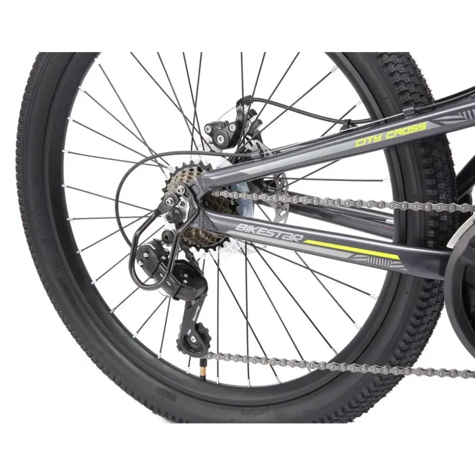 Bikestar MTB 24 Zoll RH 31 cm schwarz