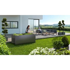 Biohort Hochbeet 2x1 201 x 102 x 77 cm dunkelgrau-metallic