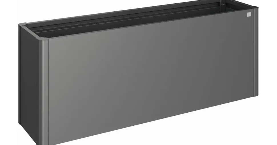 Biohort Hochbeet 2x0,5 201 x 53 x 77 cm dunkelgrau-metallic