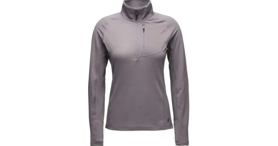 Black Diamond Coefficient Lt Fleece Mit Halbem Reißverschluss Dark Mauve M