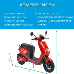 blu:s XT2000 2000 Watt 45 km/h Rot
