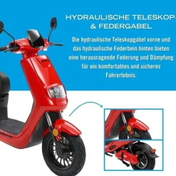 blu:s XT2000 2000 Watt 45 km/h Rot