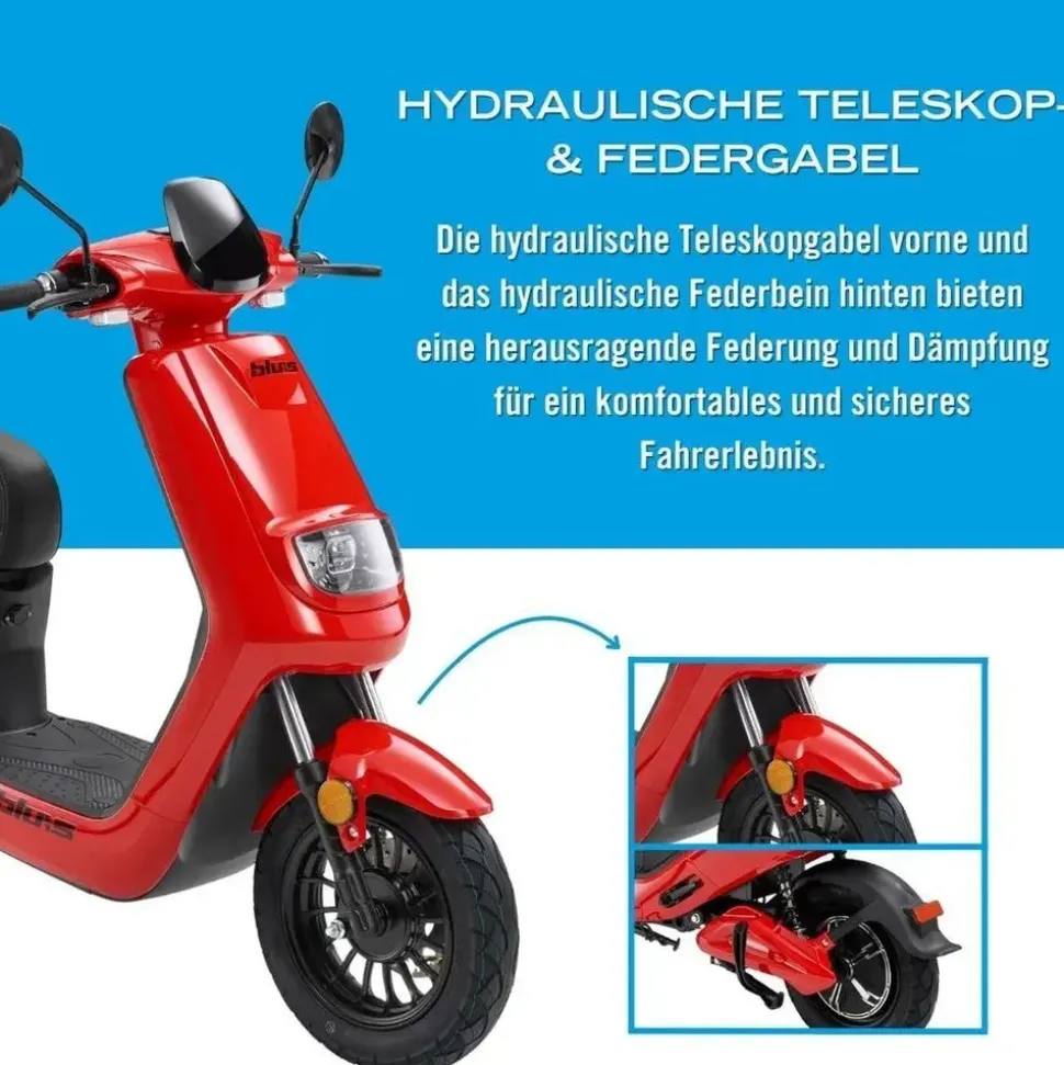blu:s XT2000 2000 Watt 45 km/h Rot