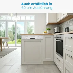 Bomann GSPE 7422 TI Einbau-Geschirrspüler (teilintegrierbar, 448 mm breit, Edelstahl)