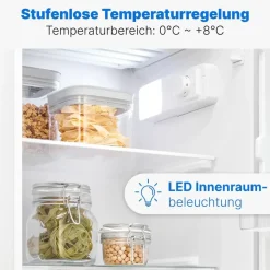 Bomann KS 7254 Kühlschrank (91 l, 835 mm hoch, Weiß)