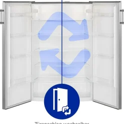 Bomann VS 7316 Kühlschrank (242 l, 1434 mm hoch, Inoxlook)