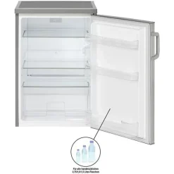 Bomann VS 2195 Kühlschrank (134 l, 850 mm hoch, Edelstahl)