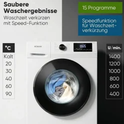 Bomann WA 7175.1 Waschmaschine (7 kg, 1400 U/min)