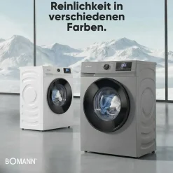 Bomann WA 7175.1 Waschmaschine (7 kg, 1400 U/min) Titan