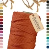 BooGardi Makramee Garn Orange 5 mm 100 m 2 St.
