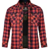 Bores Female Lumberjack Premium Jacke Hemd Holzfäller Optik Rot XXL