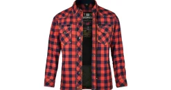 Bores Female Lumberjack Premium Jacke Hemd Holzfäller Optik Rot XXL