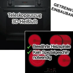 Bosch Backofenset PKM + Glaskeramik Kochfeld