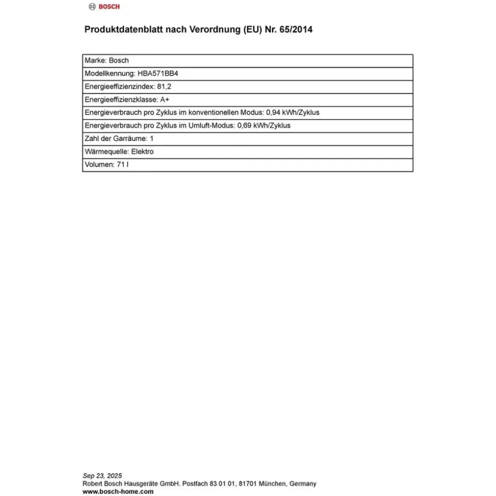 Bosch HBA571BB4