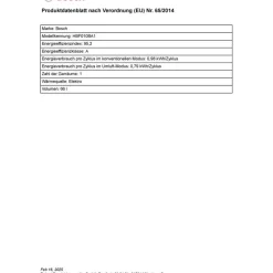 Bosch HBF010BA1