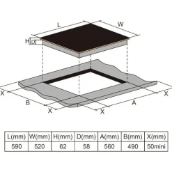 Bosch Herdset Pyrolyse 3D-Heißluft + Induktionskochfeld Booster