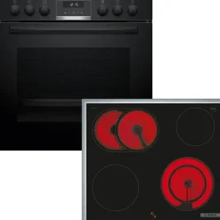 Bosch HND611LS67 (HEB517BB3 + NKN645GA2E) Herdset mit Backwagen und Hydrolyse