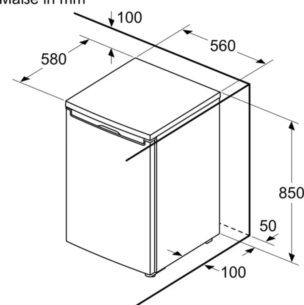 Bosch KTR15NWEB Kühlschrank (134 l, 850 mm hoch, Weiß)