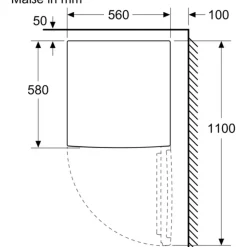 Bosch KTR15NWEB Kühlschrank (134 l, 850 mm hoch, Weiß)