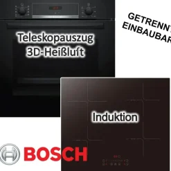 Bosch PKM Induktionskochfeld + Backofen Set