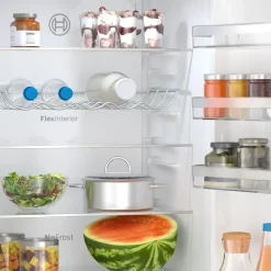 Bosch Serie 4 KGN392LCF Kühl-Gefrierkombination (363 l, 2030 mm hoch, Metall-Optik)