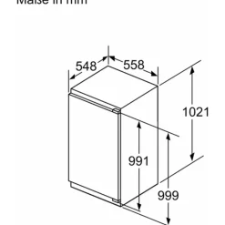 Bosch Serie 6 KIR31ADD1 Einbaukühlschrank (165 l, 1021 mm hoch)