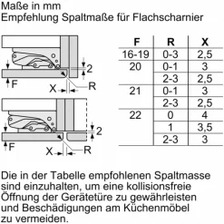 Bosch Serie 6 KIR31ADD1 Einbaukühlschrank (165 l, 1021 mm hoch)