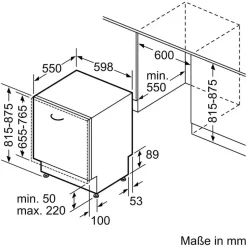 Bosch Serie 4 SMH4EAX28E Einbau-Geschirrspüler (vollintegrierbar, 600 mm)