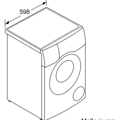 Bosch Serie 8 WNC254A40 Waschtrockner (10.5 kg / 6 kg, 1400 U/min)