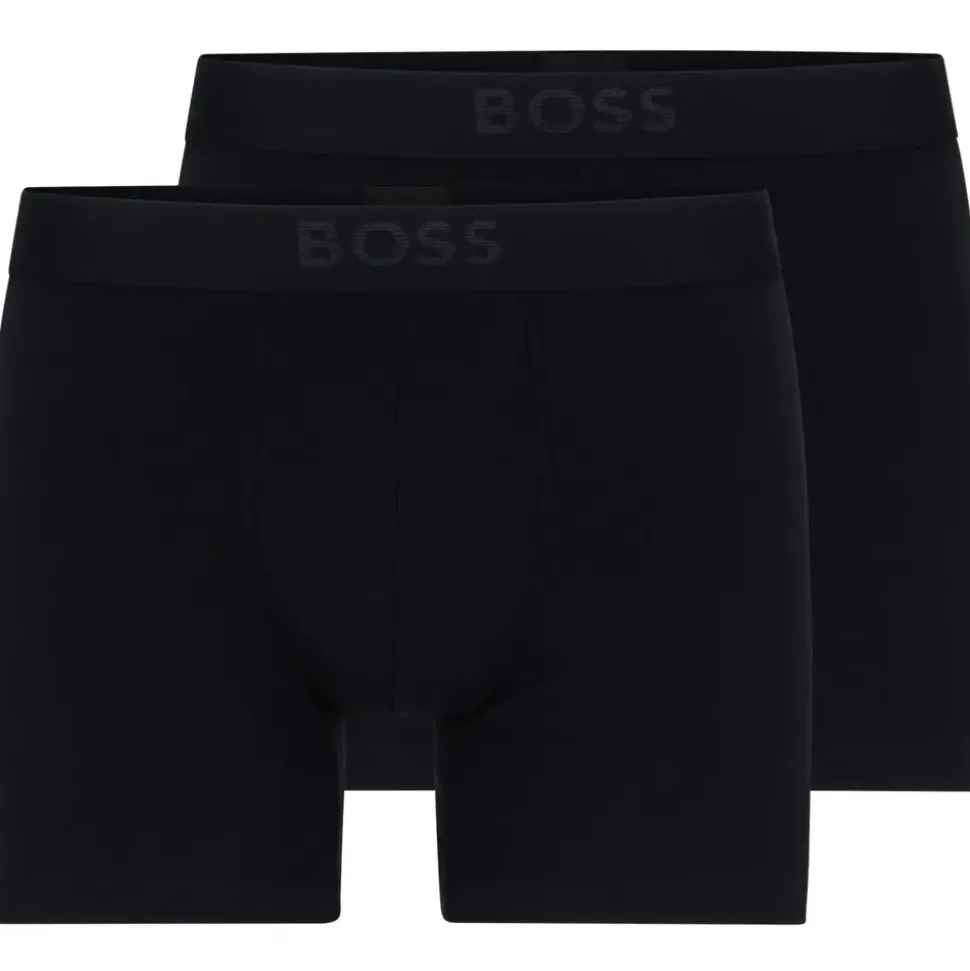 Boss BoxerBr 2P UltraSoft schwarz L 2er Pack