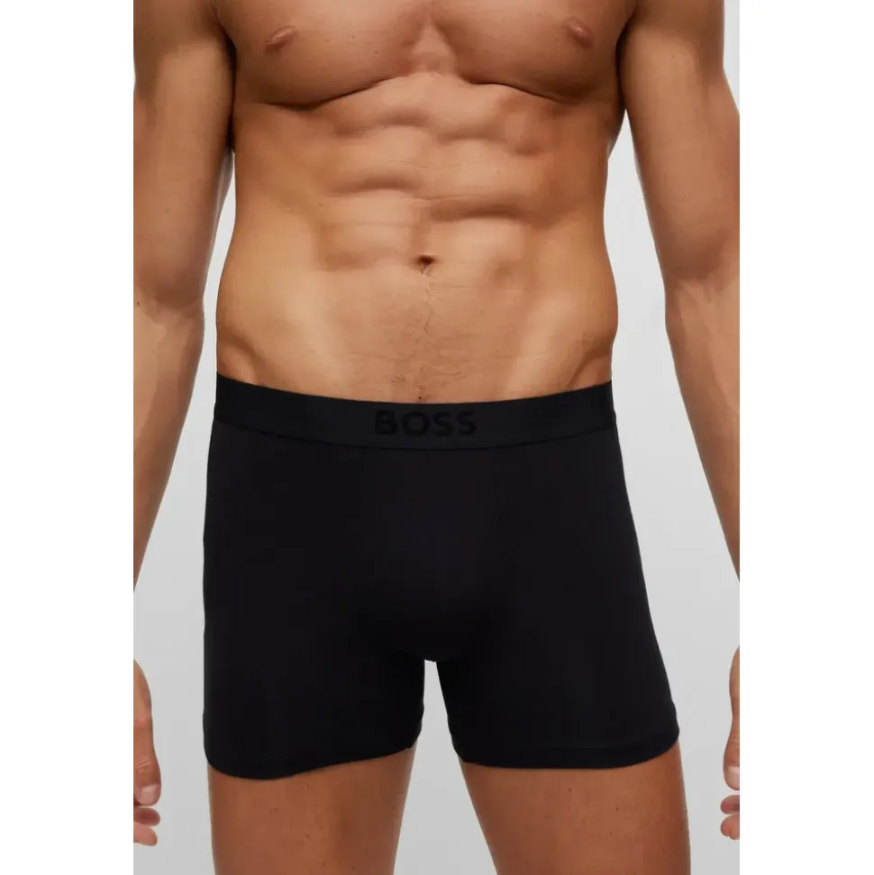 Boss BoxerBr 2P UltraSoft schwarz L 2er Pack