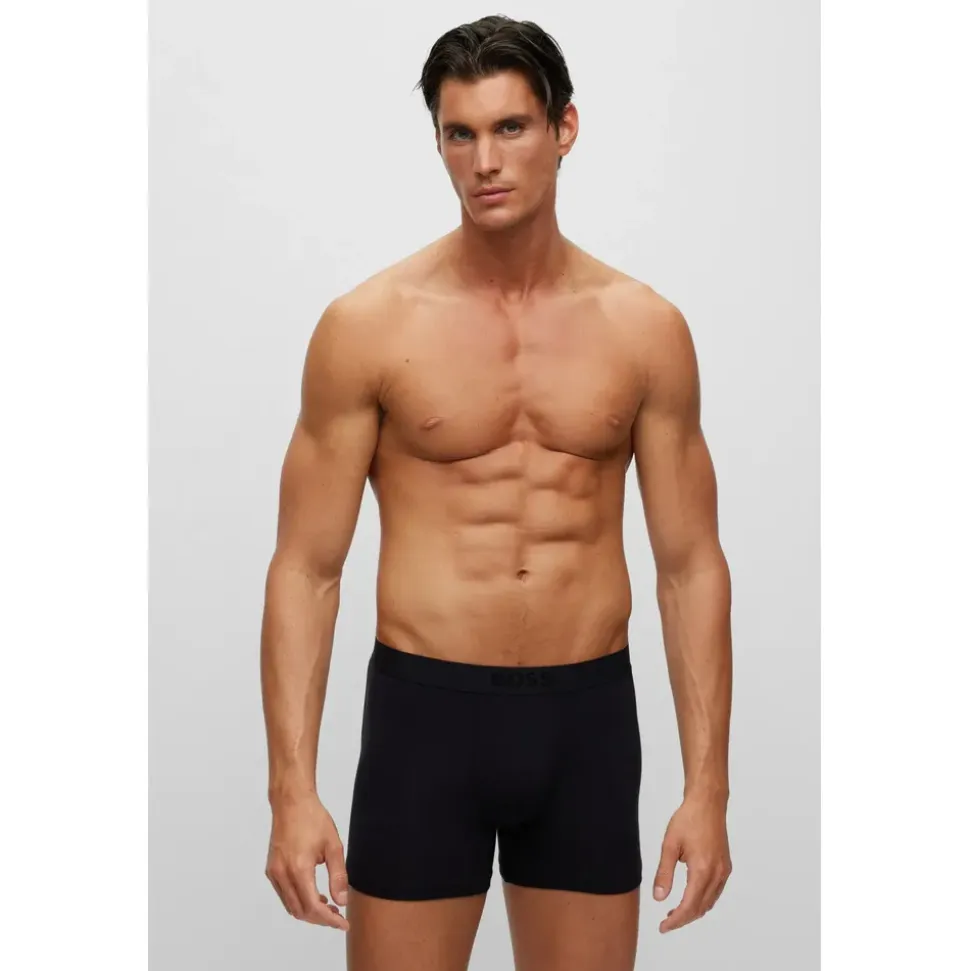 Boss BoxerBr 2P UltraSoft schwarz L 2er Pack