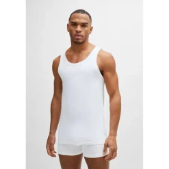 Boss 3P Co Tank Top weiß Baumwolle X-Large Herren, 100% WHITE, XL